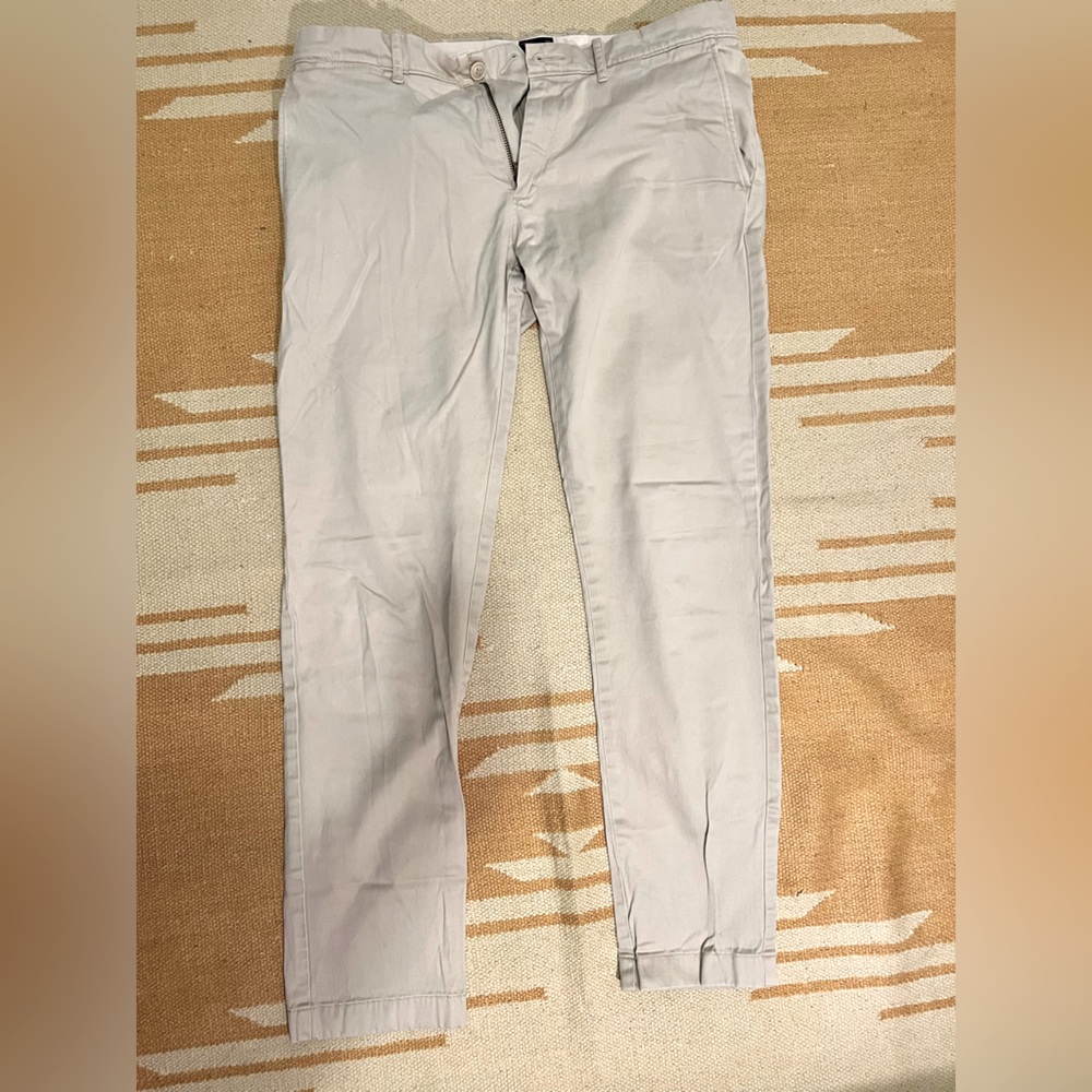 J Crew Mens 484 Stetch Chino - light khaki - 32x32